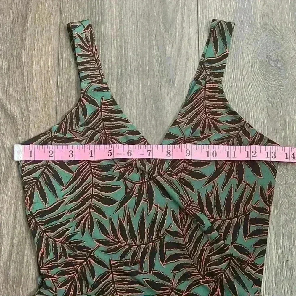 41 Hawthorn Tie Waist Midi Dress in Floral Tropical Green/Peach. X Small. NWT! - Picture 14 of 15